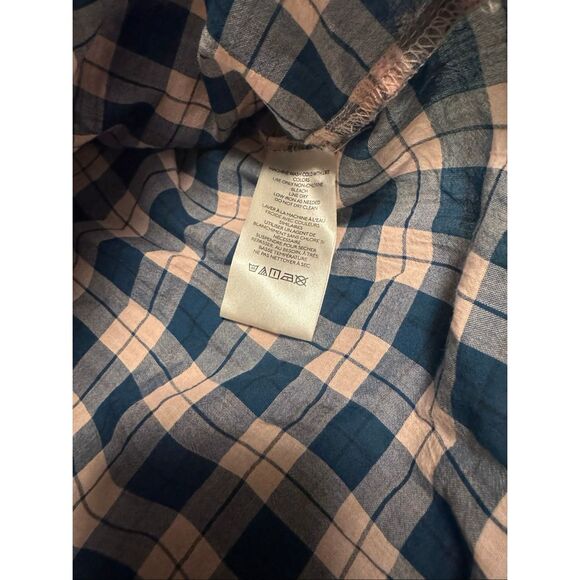 Pilcro Anthropologie size XL plaid floral tavi loose blouse - EUC - Picture 8 of 10